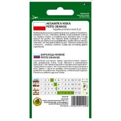 Nasiona Aksamitka pełna Petite orange pnos614