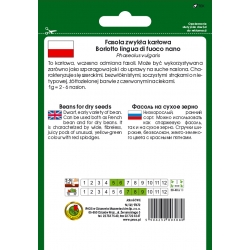 nasiona Fasola na suche ziarno Borlotto pnos76