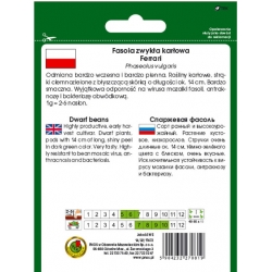 nasiona Fasola szparag zielona Ferrari pnos78