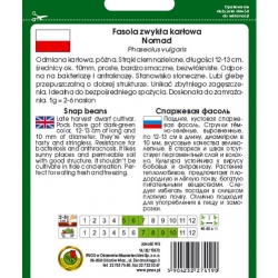 nasiona Fasola szparag zielona Nomad pnos80