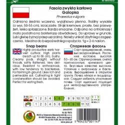 nasiona Fasola szparag żółta Galopka pnos86