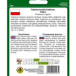 nasiona Fasola szparag żółta Polka pnos94