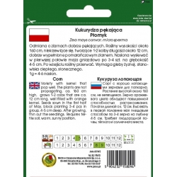 nasiona Kukurydza pękająca Płomyk pnos155