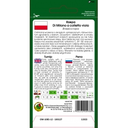 nasiona Rzepa di Milano a Viola pnos334