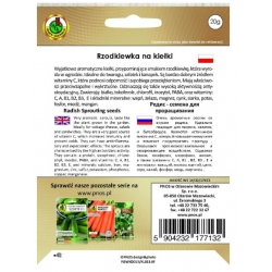 Nasiona Na kiełki Rzodkiewka 20g pnos483