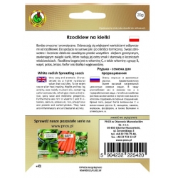 Nasiona Na kiełki Rzodkiew 20g pnos481