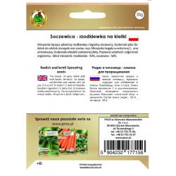 Nasiona Na kiełki Soczewica rzodkiewka 30g pnos487