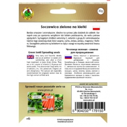 Nasiona Na kiełki Soczewica zielona 30g pnos489