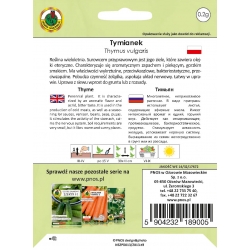 Nasiona Tymianek pnos557
