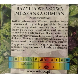 Bazylia właściwa mieszanka odmian roltx9