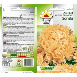 Nasiona Aster peoniowy wysoki Sonata Tor280