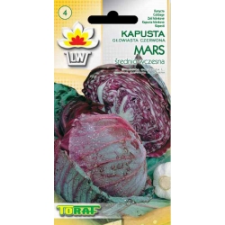Nasiona Kapusta głowiasta czerwona MARS Tor86