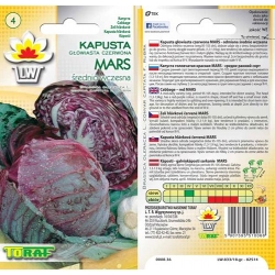 Nasiona Kapusta głowiasta czerwona MARS Tor86