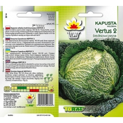 Nasiona Kapusta włoska Vertus 2 Tor90