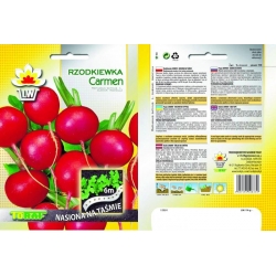  Nasiona Rzodkiewka Carmen NA TAŚMIE Tor515