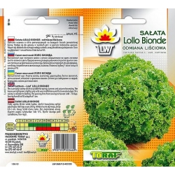  Nasiona Sałata liściowa Lollo Bionda zielona Tor200